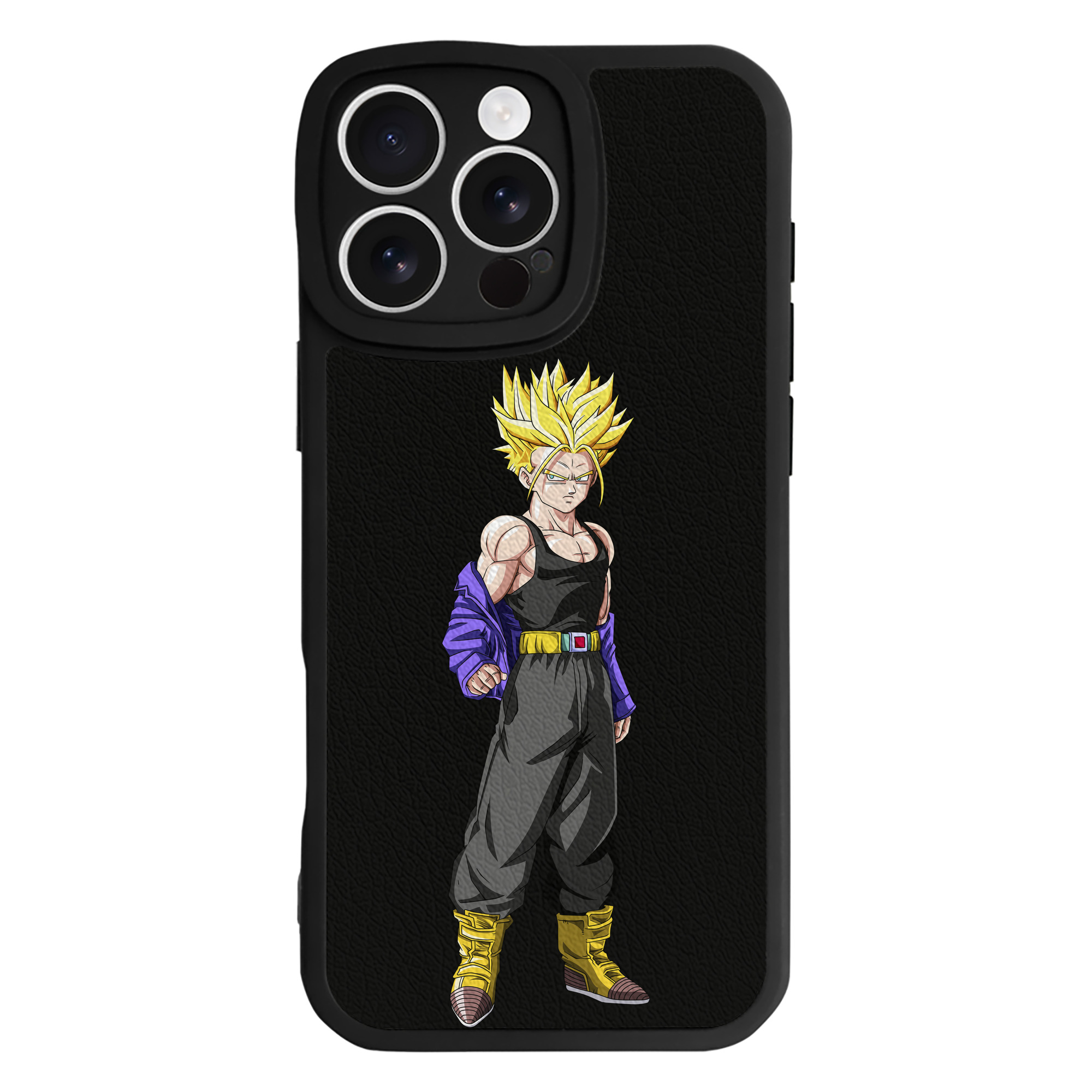 （画像用） ドラゴンボール トランクス（Torankusu）DRAGON BALL Trunks 【iPhone 16シリーズ対応】シリコンスマホケース（レザー調） 材質：シリコン